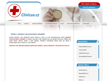 Tablet Screenshot of clinicus.cz